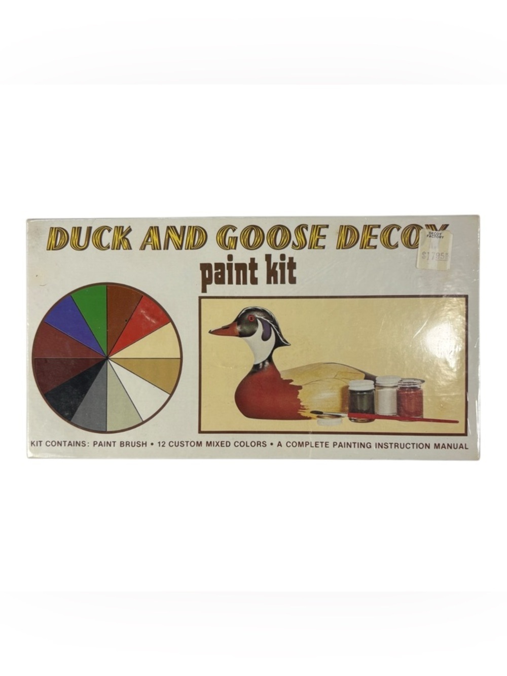 NIB Vintage 02 Stoney Point Decoys Duck & Goose Paint Kit & Manual t201 Sealed
